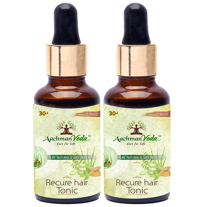 Aachman Veda Recure Hair Tonic (30ml Each) - Classic Derma