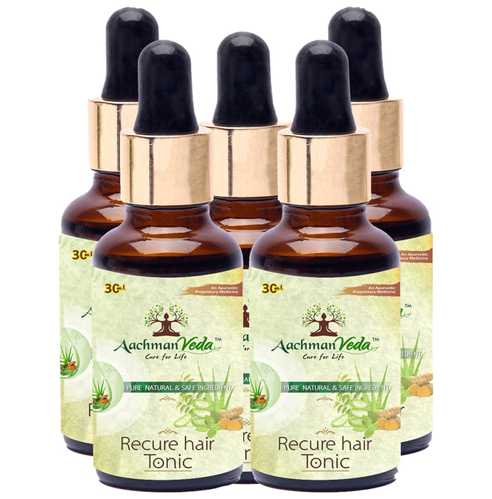 Aachman Veda Recure Hair Tonic (30ml Each) - Classic Derma
