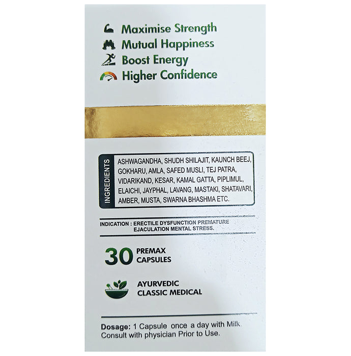 Aadiyogi Herbals Premax Gold Capsule (30 Each)
