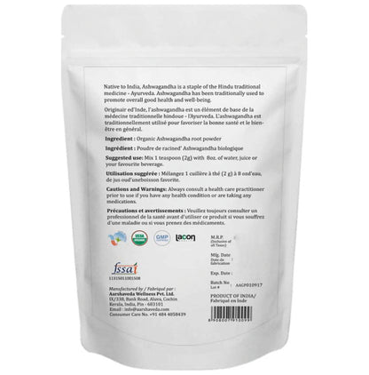 Aarshaveda Organic Ashwagandha Root Powder