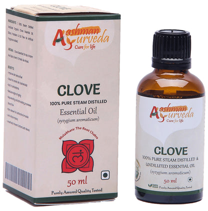 Aashman Ayurveda 100% Pure Steam Distilled Essential Oil Clove