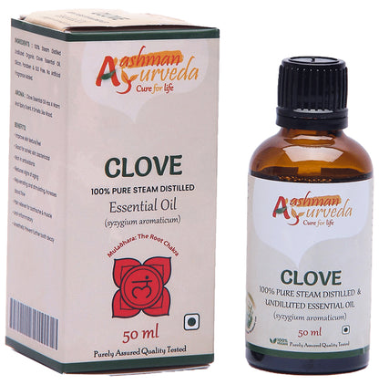 Aashman Ayurveda 100% Pure Steam Distilled Essential Oil Clove