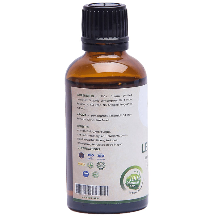 Aashman Ayurveda 100% Pure Steam Distilled Essential Oil Lemongrass