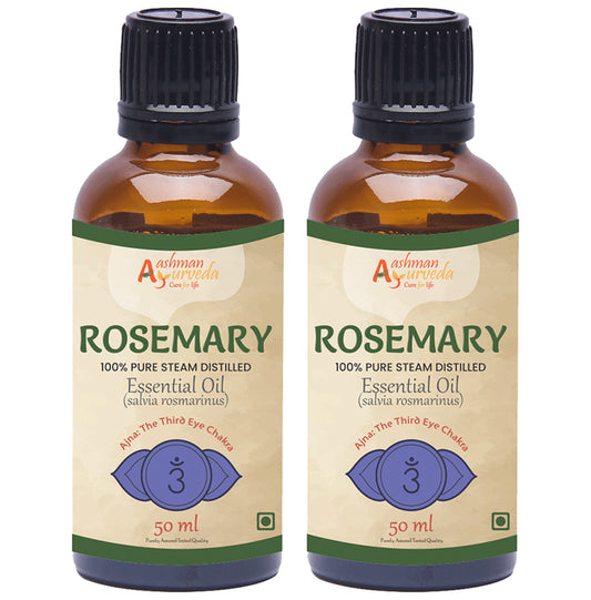 Aashman Ayurveda 100% Pure Steam Distilled Essential Oil Rosemary - Classic Derma