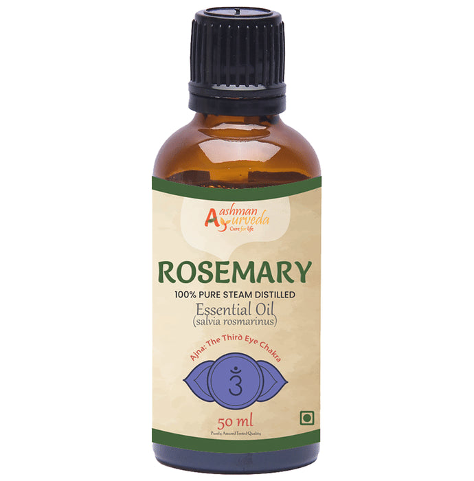 Aashman Ayurveda 100% Pure Steam Distilled Essential Oil Rosemary