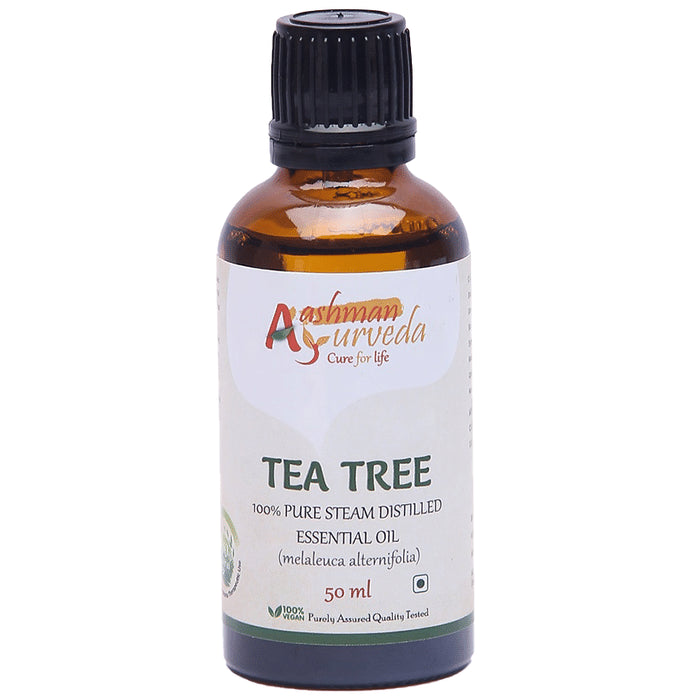 Aashman Ayurveda 100% Pure Steam Distilled Essential Oil Tea Tree