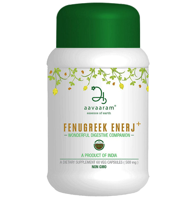 Aavaaram Fenugreek Enerj+ 500mg Veg Capsule - Classic Derma