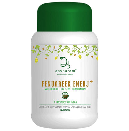 Aavaaram Fenugreek Enerj+ 500mg Veg Capsule - Classic Derma