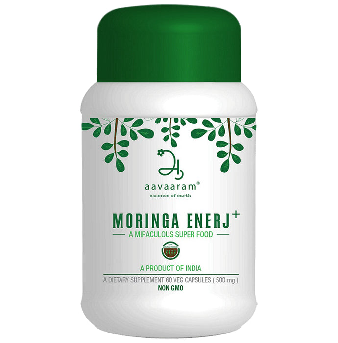 Aavaaram Moringa Enerj+ 500mg Veg Capsule - Classic Derma