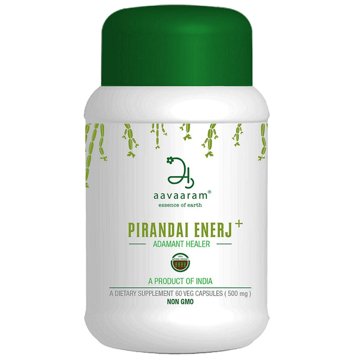 Aavaaram Pirandai Enerj+ 500mg Veg Capsule - Classic Derma