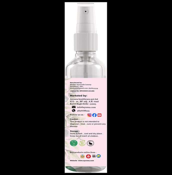 Aayusea Rose Water With Mist Spray Pump