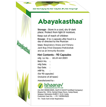 Abayakasthaa Natural Immunity Booster Capsule