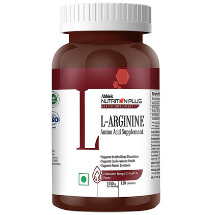 Abbie's Nutrition Plus Health Supplement L-Arginine Capsule - Classic Derma