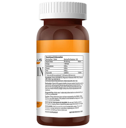 Abbie's Nutrition Plus Health Supplement Vitamin D3 Tablet