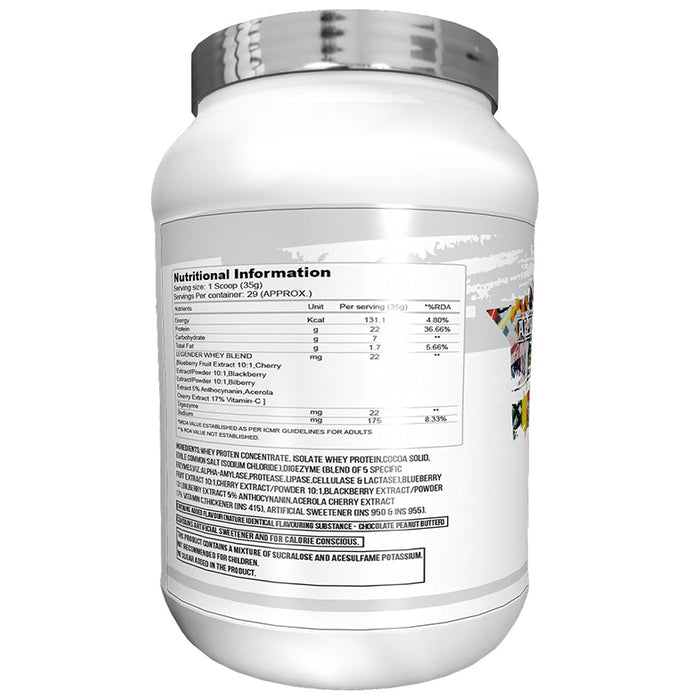Absolute Nutrition Legender Whey Protein Powder Chocolate Peanut Butter