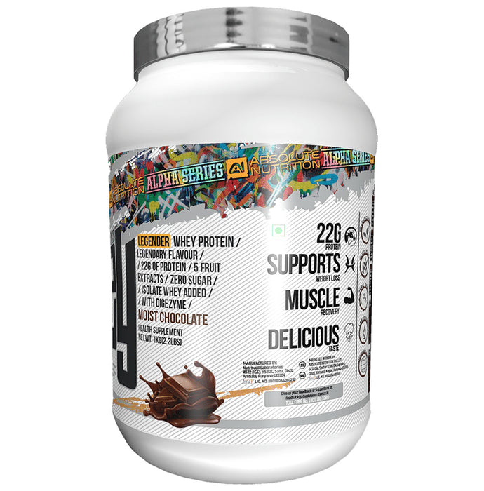 Absolute Nutrition Legender Whey Protein Powder Moist Chocolate