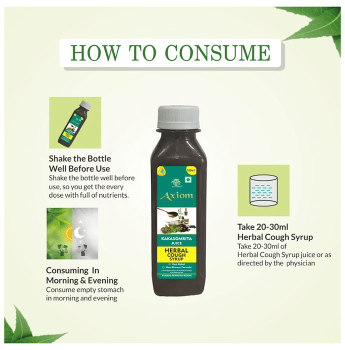 Axiom Jeevan Ras Kakasomrita Juice Herbal Cough Syrup