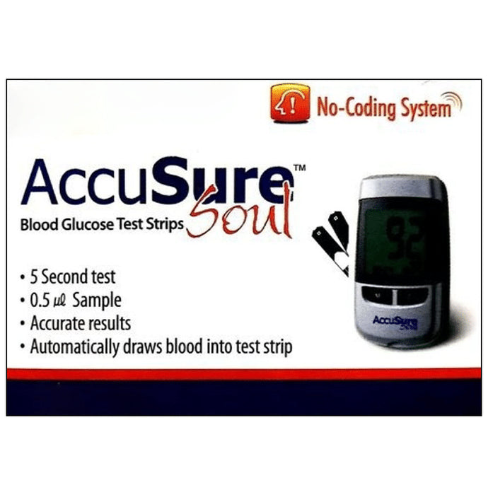 AccuSure Soul Blood Glucose Test Strip - Classic Derma