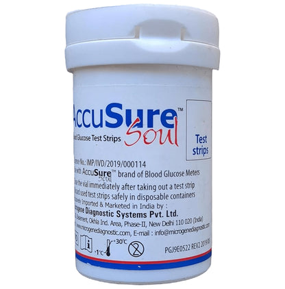 AccuSure Soul Blood Glucose Test Strip