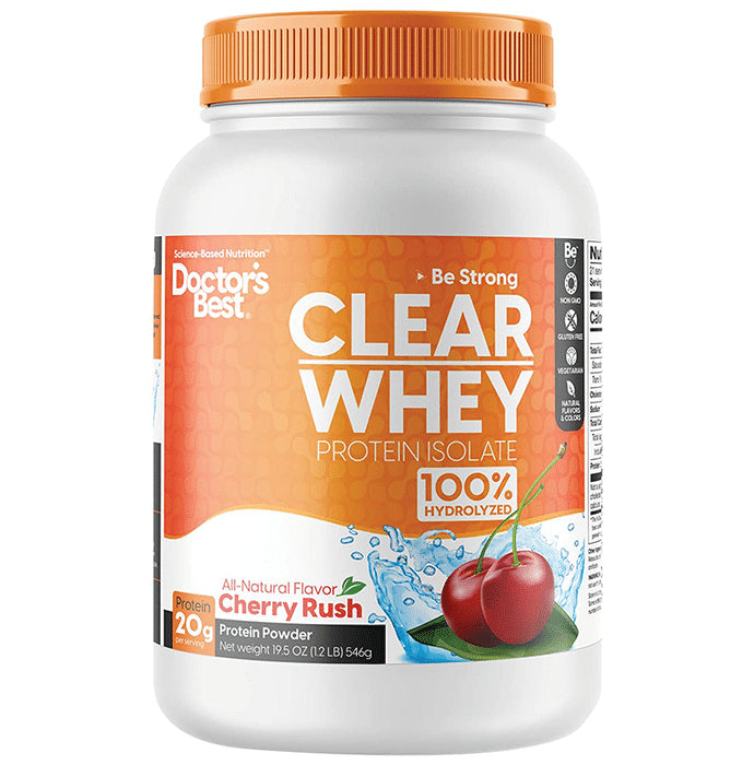 Jarrow Formulas Clear Whey Protein Isolate Powder | Flavour Cherry Rush - Classic Derma
