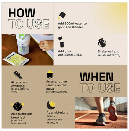 Ace Blend Daily 20g Vegan Plant Protein Powder & Superfoods Vanilla