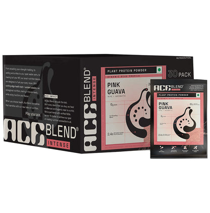 Ace Blend Intense 30g Vegan Plant Protein Powder with BCAA Pink Guava