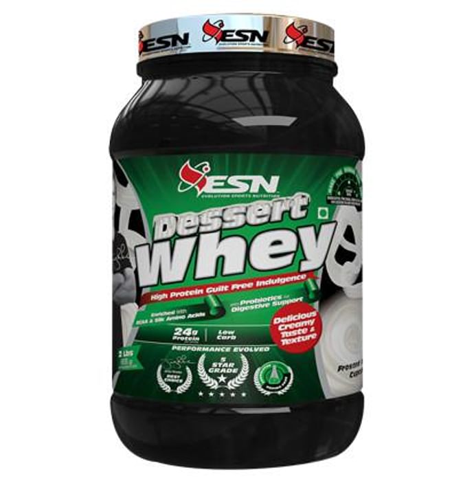 ESN Dessert Whey Protein Powder Frosted Vanilla Cupcake - Classic Derma