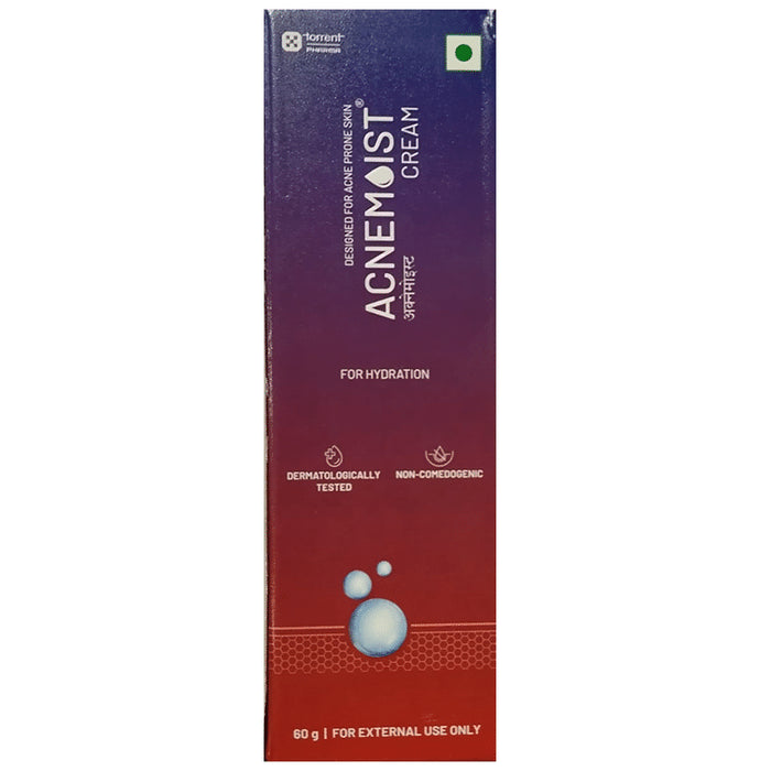 Acnemoist Cream | Non-Comedogenic | Dermatologically Tested | For Sensitive & Acne Prone Oily Skin | Hydrating Face Care Product - Classic Derma
