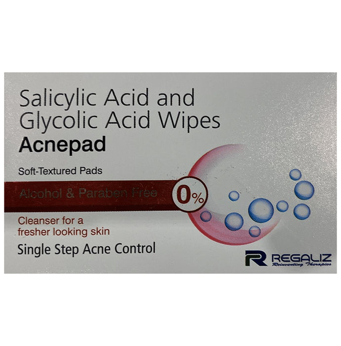 Acnepad Salicylic Acid & Glycolic Acid Wipes - Classic Derma