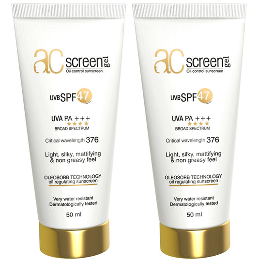 Acscreen Oil Control Sunscreen Gel (50ml Each) SPF 47 - Classic Derma