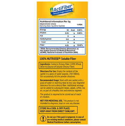 ActiFiber Natural Sugar Control (5gm Each)