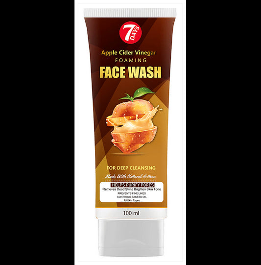7Days Apple Cider Vinegar Foaming Face Wash - Classic Derma