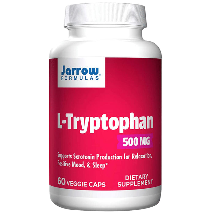 Jarrow Formulas L-Tryptophan 500mg Veggie Caps | Supports Serotonin Production - Classic Derma