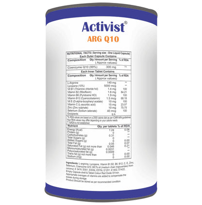 Activist Arg Q10 Tablet In Capsule