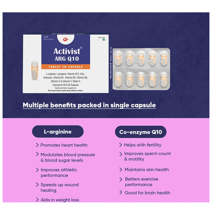 Activist Arg Q10 Tablet in Capsule (10 Each)