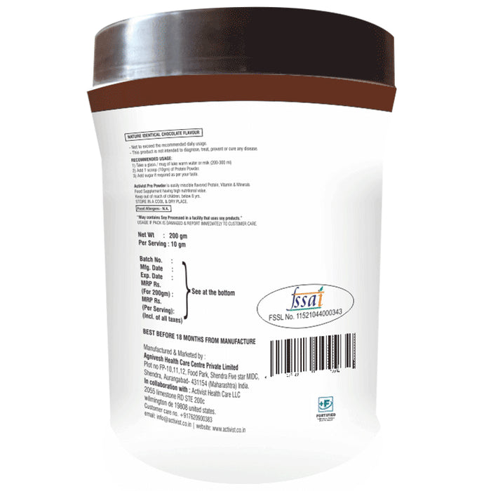 Activist Pro Protein Powder Chocolate