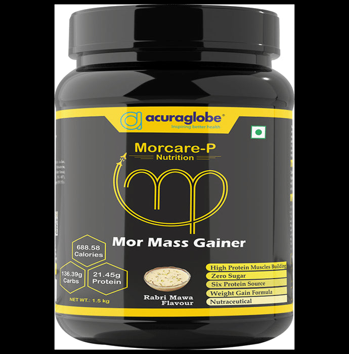Acuraglobe Morcare-P Mor Mass Gainer Powder Rabri Mawa - Classic Derma