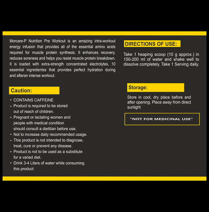 Acuraglobe Morcare-P Pre Workout Powder Blueberry