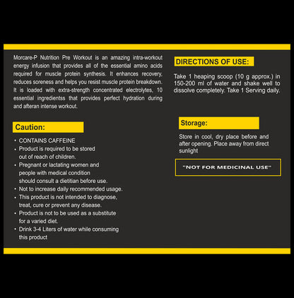 Acuraglobe Morcare-P Pre Workout Powder Blueberry