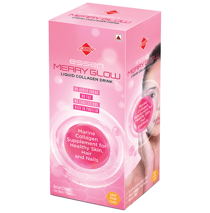 Essen Merry Glow Liquid Collagen Drink (34.29ml Each) Orange - Classic Derma