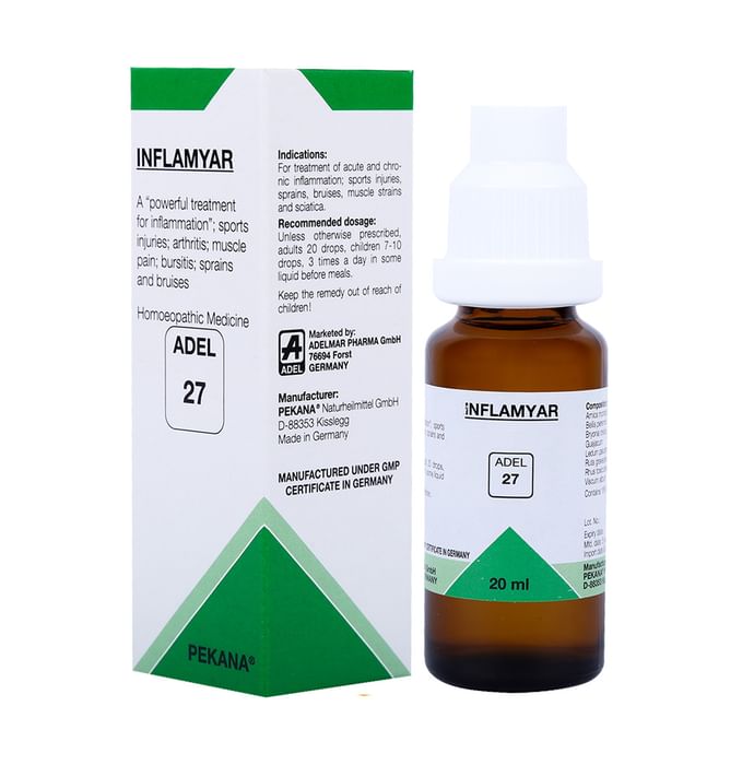 ADEL Anti Arthritis Combo Pack of ADEL 27 Inflamyar Drop 20ml & ADEL 75 Inflamyar Ointment 35gm
