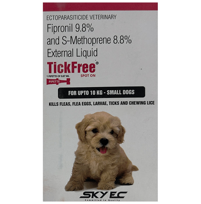 Tickfree Spot On 1 Pipette of 0.67ML Pet - Classic Derma