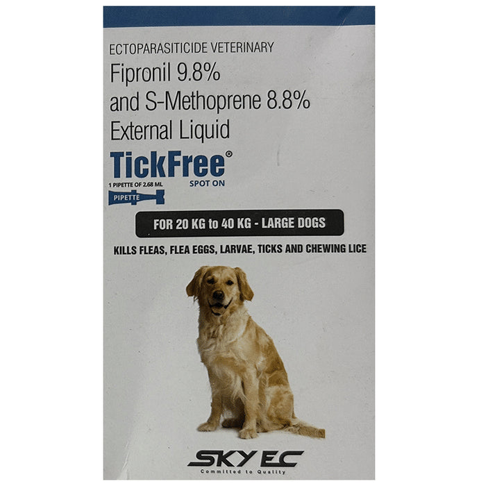 Tickfree Spot On 1 Pipette of 2.68ML Pet - Classic Derma