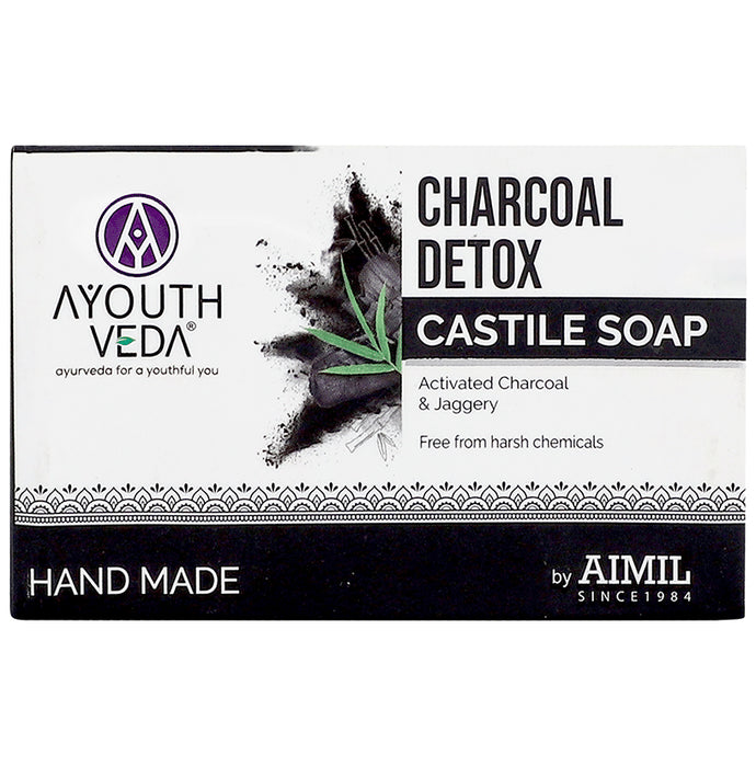 Ayouth Veda Charcoal Detox Castile Soap - Classic Derma