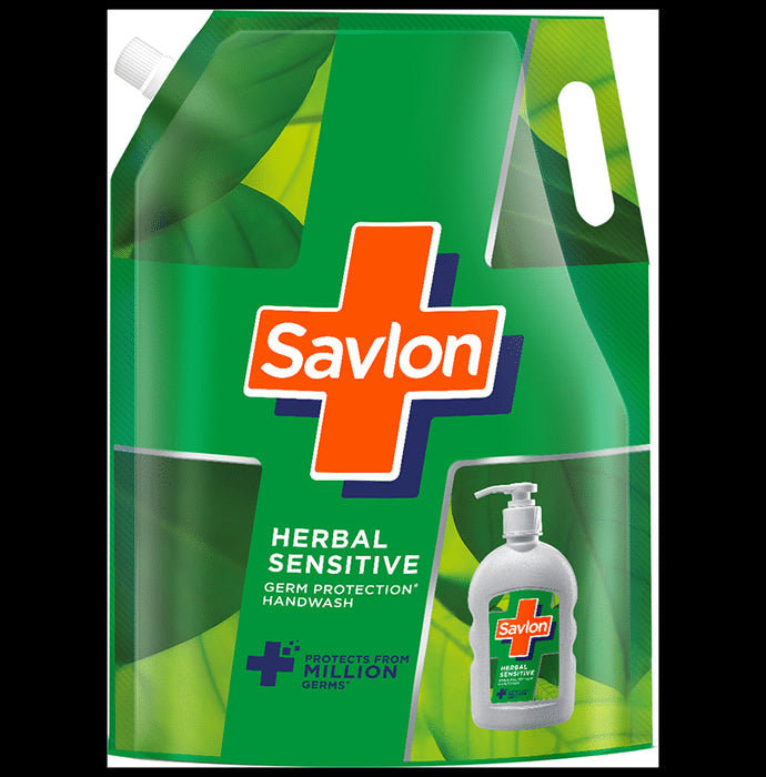 Savlon Herbal Sensitive Refill Germ Protection Liquid Handwash - Classic Derma