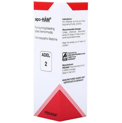 ADEL Piles Care Combo Pack of ADEL 2 Apo-Ham Drop 20ml & Aesculus H Dilution 30 CH 10ml