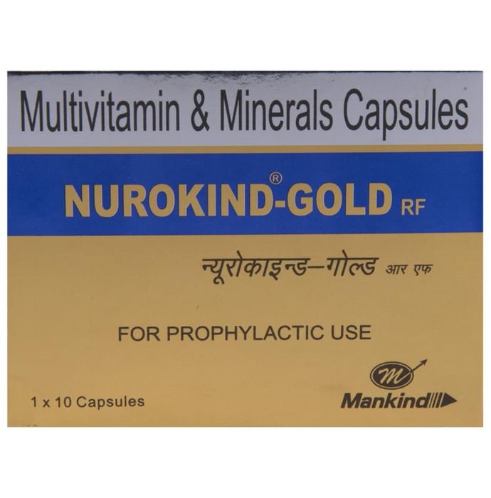 Nurokind -Gold RF Multivitamin & Mineral Capsule | Promotes Overall Health | Bone, Joint & Muscle Care - Classic Derma