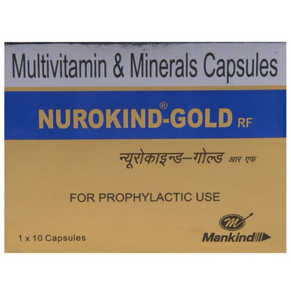 Nurokind -Gold RF Multivitamin & Mineral Capsule | Promotes Overall Health | Bone, Joint & Muscle Care - Classic Derma