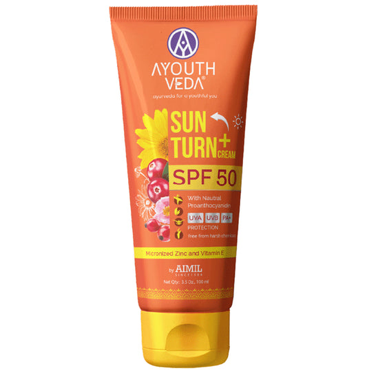 Ayouth Veda Sun Turn + SPF 50 Cream - Classic Derma