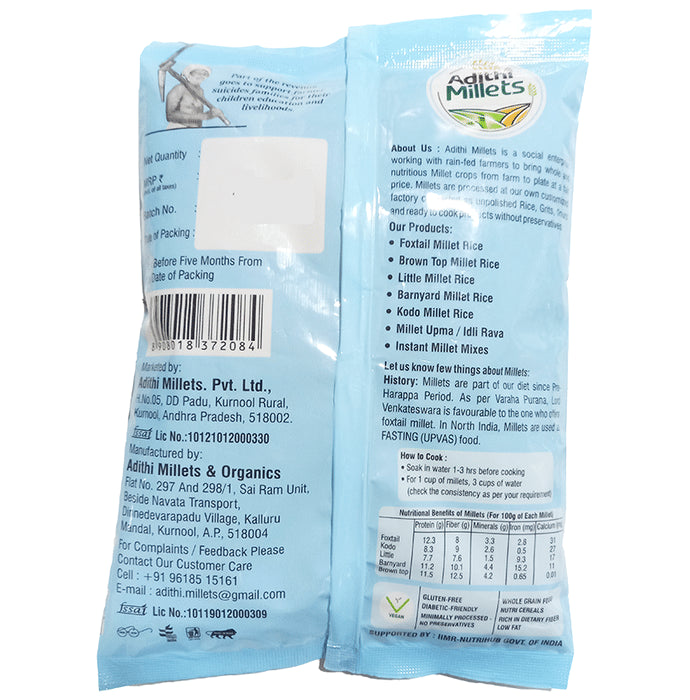 Adithi Millets Combo Pack of Little Millet (500gm Each)